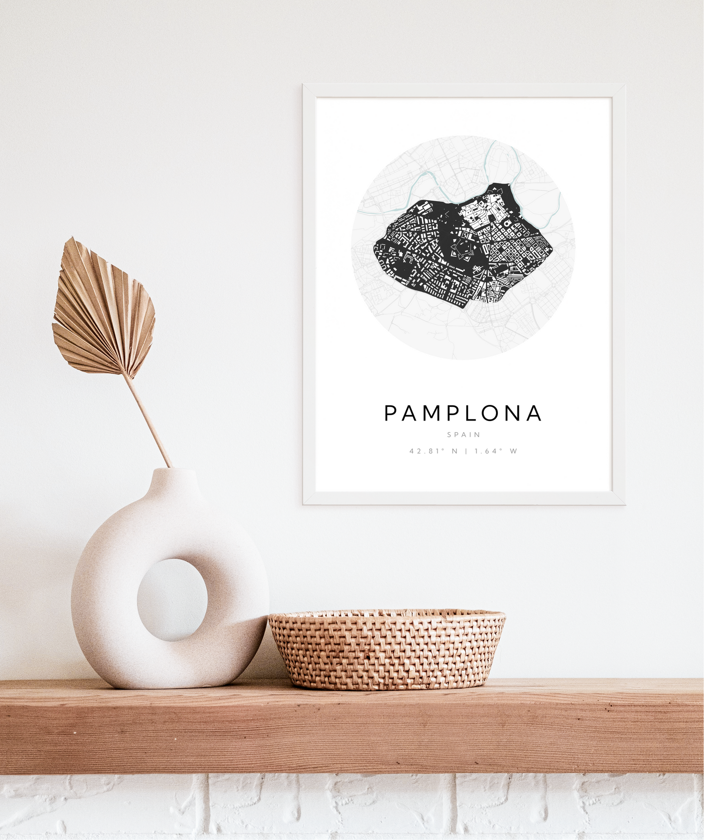 Pamplona City Map Poster