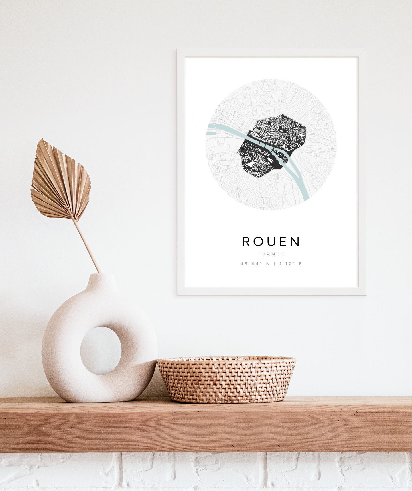 Rouen City Map Poster