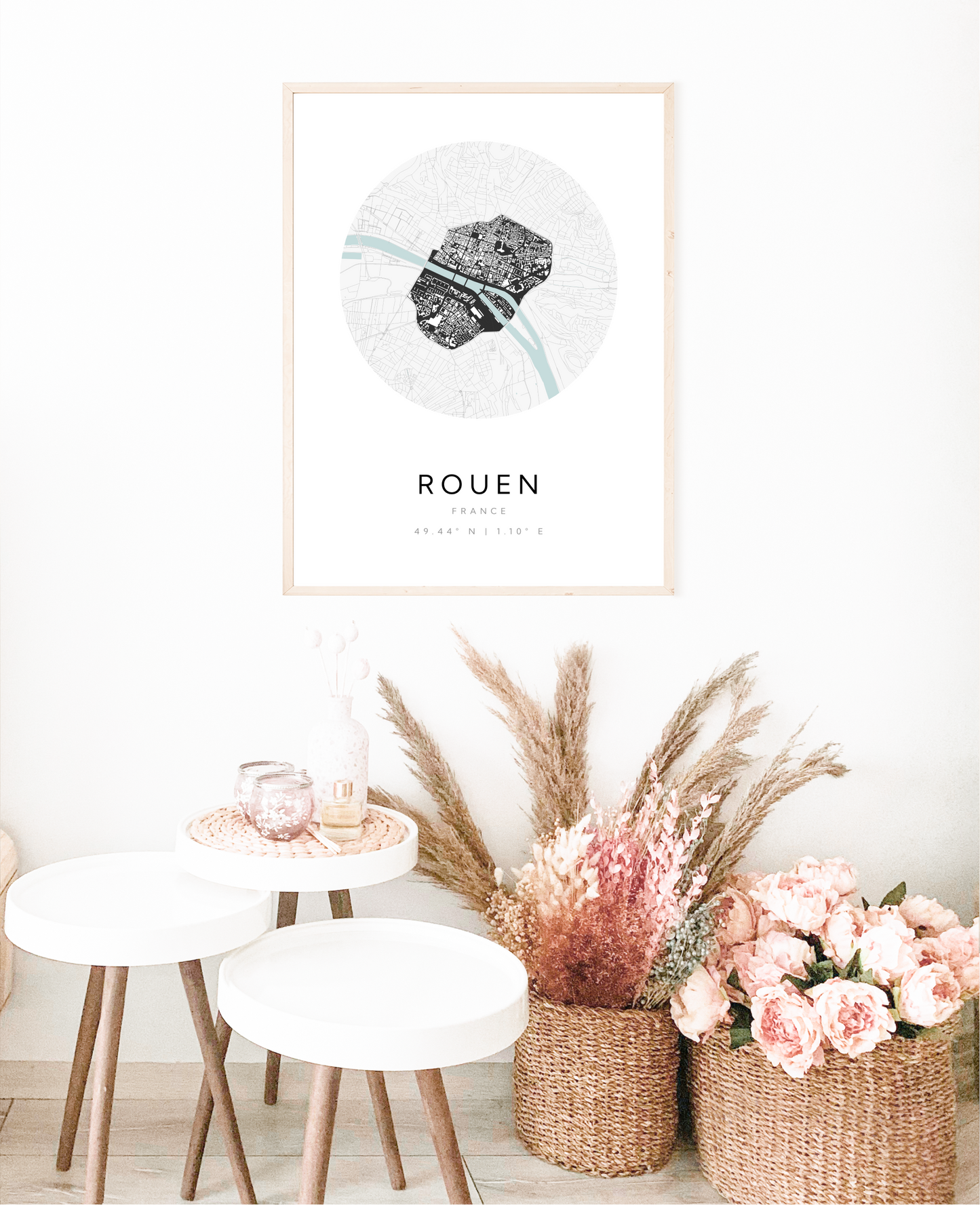 Rouen City Map Poster