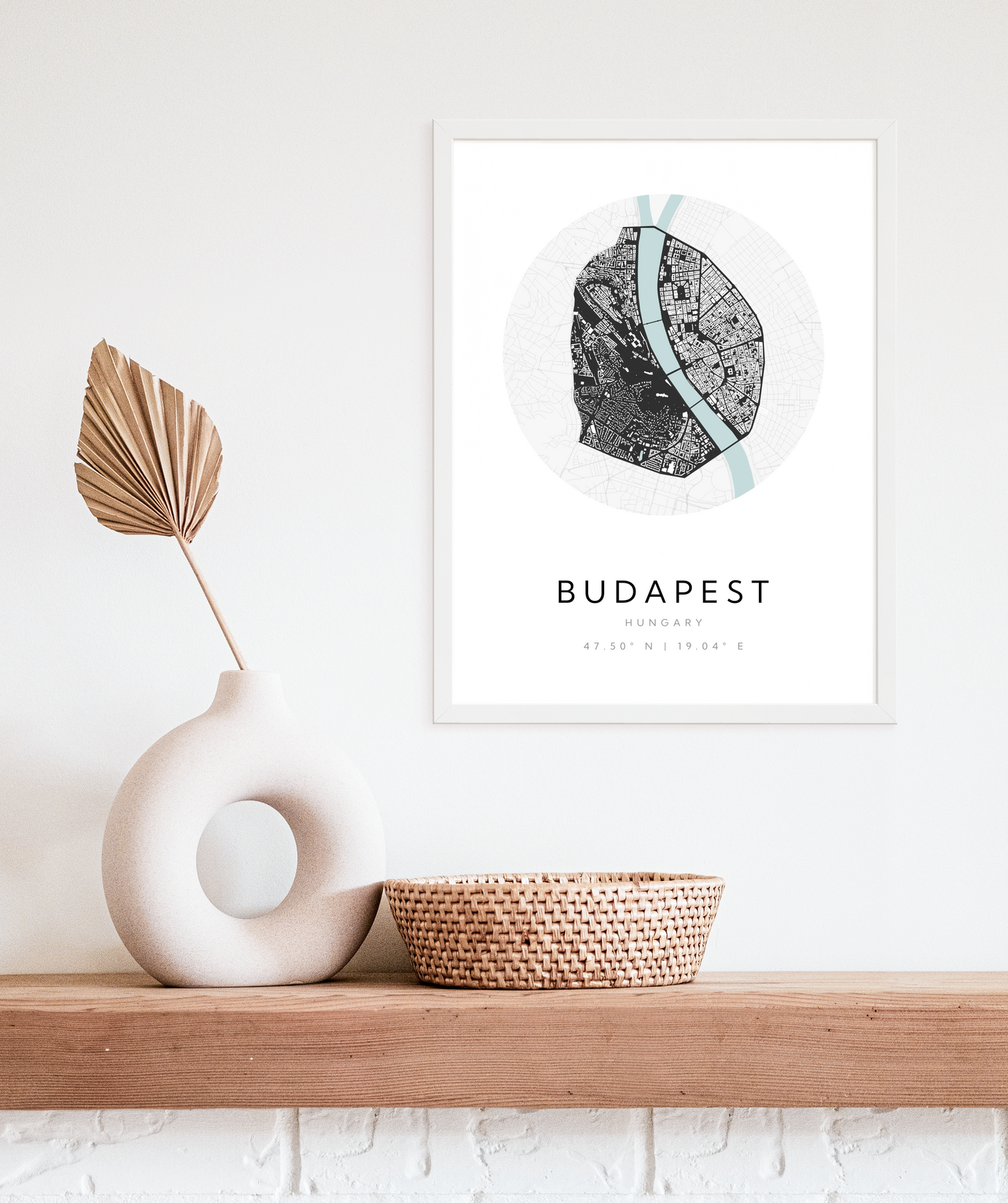 Budapest City Map Poster